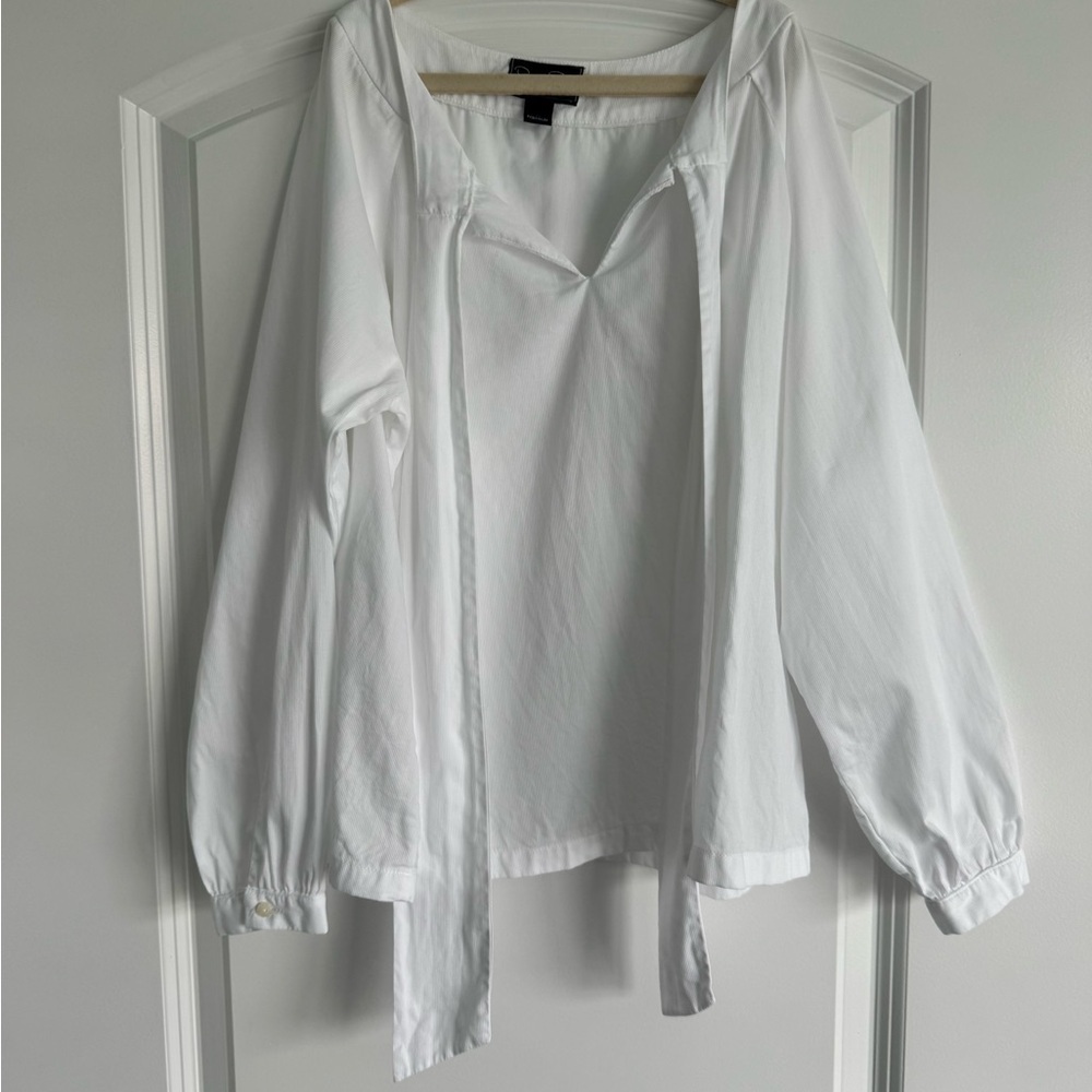 Oscar de la Renta Girls White Top Size 12Y - Picture 3 of 4